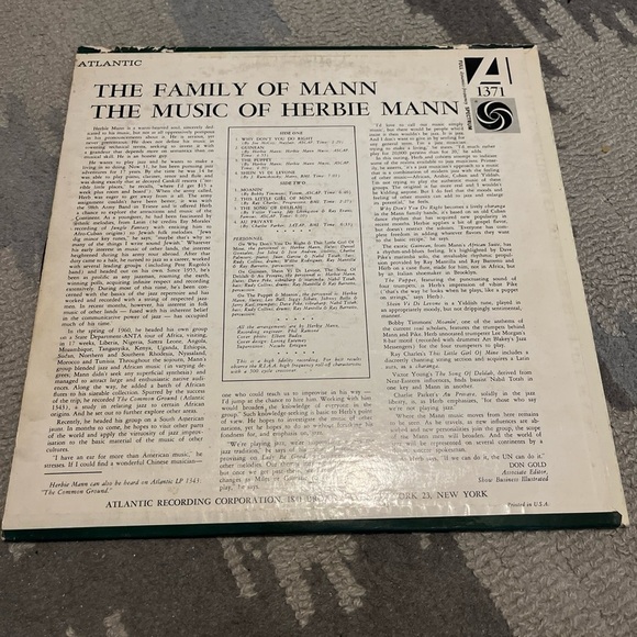 Herbie Mann - The Family of Mann vintage vinyl record from 1961 - Picture 3 of 10